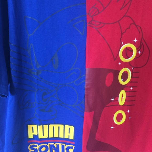 Men’s Puma Sonic The Hedgehog colorblock T-shirt - Picture 3 of 8